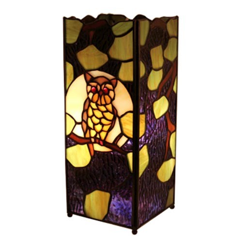 Tiffany Owl Square Lamp